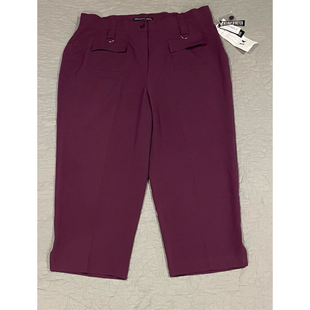 Larry Levine Plum New Boot Pant 18W New